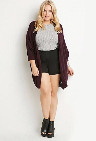 Forever21 Plus Shawl Collar Cardigan