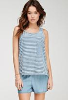 Forever21 Contemporary Striped Cotton Tank Top