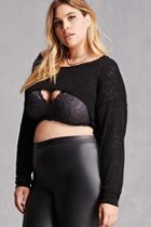 Forever21 Plus Size Burnout High-low Top