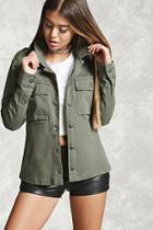 Forever21 Button-down Utility Jacket