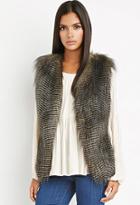 Love21 Side-paneled Faux Fur Vest