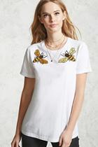 Forever21 Embroidered Bee Tee