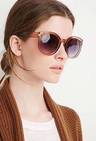 Forever21 Transparent Round Sunglasses