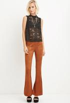 Forever21 Faux Suede Flared Pants
