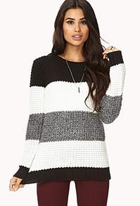 Forever21 Menswear-inspired Striped Sweater
