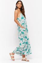 Forever21 Tropical Leaf Maxi Dress