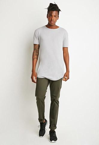 21 Men Men's  Classic Twill Pants (olive)