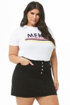Forever21 Plus Size Button-fly Denim Skirt