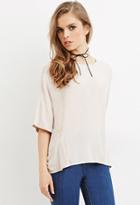 Forever21 Crinkled Crepe Dolman Top