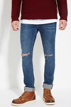Forever21 Distressed Slim Fit Jeans