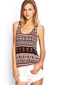 Forever21 Knit Tribal Print Tank