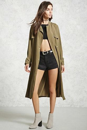 Forever21 Longline Trench Coat