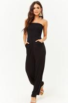 Forever21 Ruched Wide-leg Jumpsuit