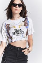 Forever21 Dark Defiance Cropped Tee