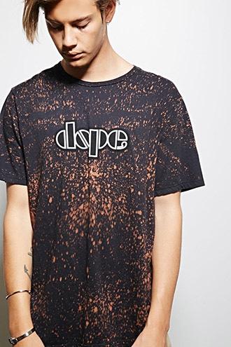 Forever21 Dope Bleach Dye Logo Tee