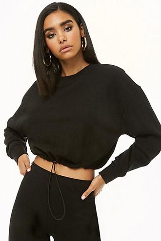 Forever21 Drawstring-hem Pullover