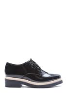 Forever21 Women's  Faux Leather Platform Oxfords