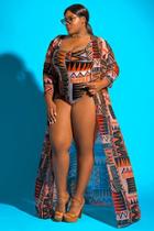 Forever21 Monif C Abstract Cover Up