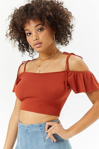 Forever21 Shirred Button-front Top