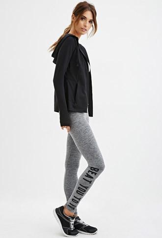 Forever21 Women's  Beat You To It Leggings