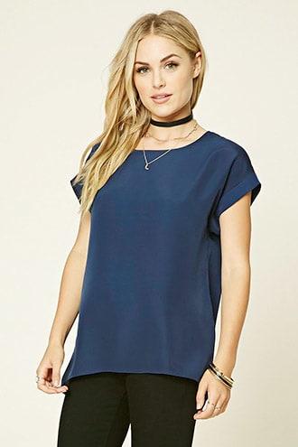 Forever21 Woven Semi-sheer Top