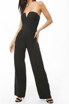 Forever21 Pintucked Wide-leg Jumpsuit