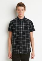21 Men Grid Print Shirt
