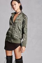 Forever21 Members Only Camo Print Jacket