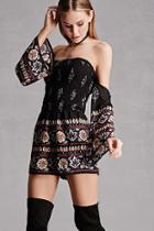 Forever21 Ornate Off-the-shoulder Romper