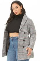 Forever21 Plus Size Glen Plaid Wool-blend Jacket