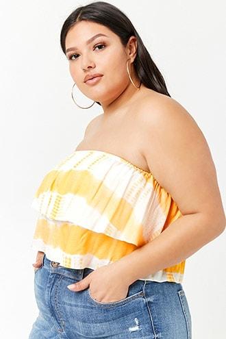 Forever21 Plus Size Flounce Top Swim Cover-up