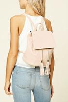 Forever21 Nude Faux Leather Backpack