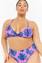 Forever21 Plus Size Kulani Kinis Palm Leaf Bikini Top