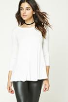 Forever21 Women's  Ribbed Knit Trapeze Top