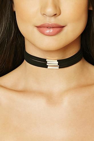 Forever21 Faux Suede Matchstick Choker