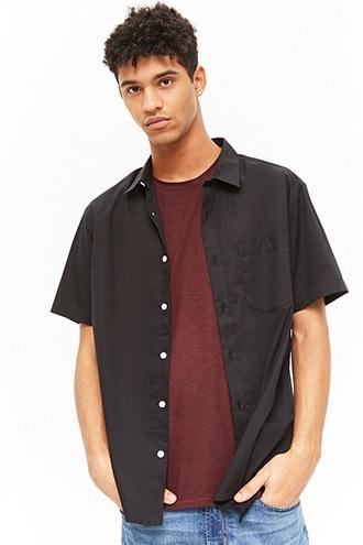 Forever21 Lightweight Button-front Shirt