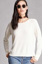 Forever21 Crepe-paneled Sweater