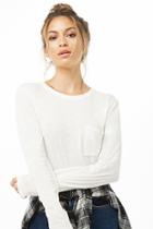 Forever21 Long Sleeve Patch Pocket Top