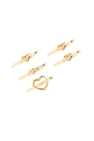 Forever21 Stackable Hearts Ring Set