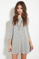 Forever21 Women's  Heather Grey Marled Sweater Dress