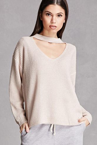 Forever21 Choker Neck Sweater