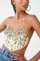 Forever21 Sequin Chainmail Halter Top