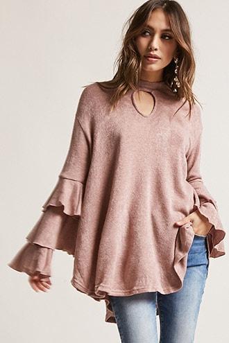 Forever21 Brushed High-low Top
