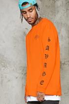 21 Men Men's  Savage Graphic Long-sleeve Tee