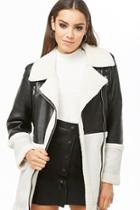 Forever21 Faux Shearling & Faux Leather Moto Jacket