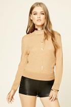 Forever21 Women's  Ribbed Crew Neck Sweater