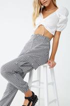 Forever21 Gingham Cargo Joggers