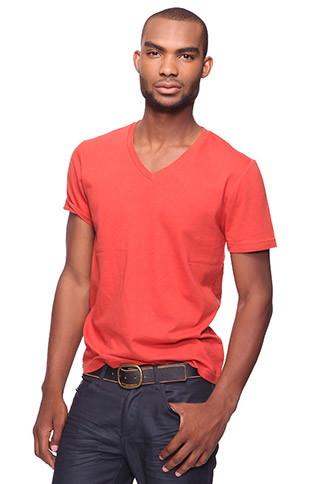 21 Men Men's Sunset Basic V-neck Tee