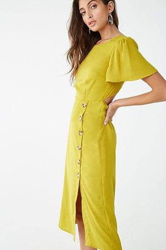 Forever21 Open-back Knee-length Dress