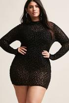 Forever21 Plus Size Sheer Leopard Print Dress